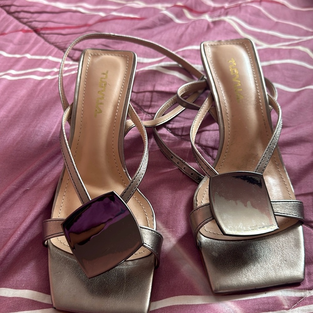 Heels gray one time